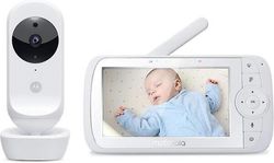 Motorolla Motorola babymonitor med kamera 5 "fargeskjerm Toveis snakk infrarød Wi-Fi