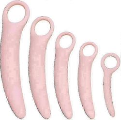 Qoqiu 5-Pack silikoninen lantionpohjan laajentajasarja naisten terveyteen synnytyksen jälkeiseen palautumiseen ja lihasharjoitteluun