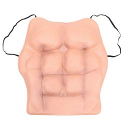 Realistinen silikoninen Pectoralis Prop vatsalihasvaate cosplaylle Khaki 50X45X6CM