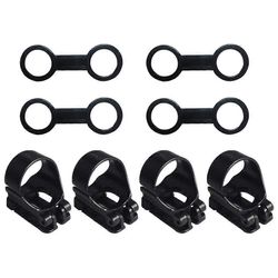 Silikonipidike Silikoni Snorkkelin pitäjä Sukellus Muovinen pidike Snorkkeli Päähihna Snorkkelin kiinnityspidike Musta 10x3cm