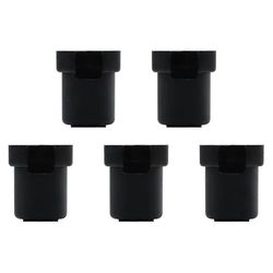 5 kpl Hotend-silikonisukkasuoja 3D-tulostimen osia, korkean lämpötilan kestävyys QIDI X-Max 3 / X-Plus 3 / X-Smart 3 -tulostimelle Musta