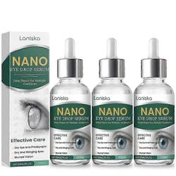 Nano-silmätipat seerumi, steriili liuos useiden silmäongelmien syväkorjaukseen, tehokas hoito kuiville silmille, ikänäölle, kuiville ja kirvelevill...