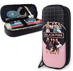 Kerota Blackpink kynäkotelot lapsille Tytöt Pojat Kynäpussin pidike Koulun paperitavaroiden järjestäjä Meikki Kosmetiikkapussi bd003898 VÄRI One Size