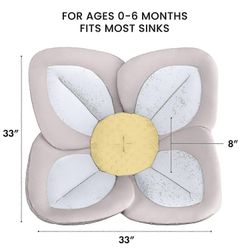 Blooming Bath Lotus - Vauvan kylpyammeen istuin pesualtaalle - Premium Baby Bathtub - Vastasyntyneen kylpy
