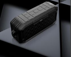 vanntett utendørs Bluetooth høyttaler bærbar med fm radio tws subwoofer|portable høyttalere (svart)