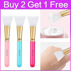( Køb 2 Få 1 gratis !! ) DIY Silikone Ansigtsmaske Børste Maske Mudderblanding Børste Stonego Ansigt Hudormefjerner Børste Hud ansigtsplejeværktøj ...
