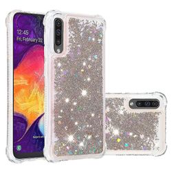 Samsung Galaxy A50 / a50s / a30s Case Glitter Liquid Transparent Sparkly Shiny Bling Crystal Clear Flowing Quicksand Cover Tpu Silicone - Guld