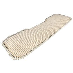 Gygh Sædebetræk Åndbar Anti-slip Anti-ætsende Slidstærk Komfortabel Massage Four Seasons Summer Cool Beaded Seat Mat til bil Hvid B