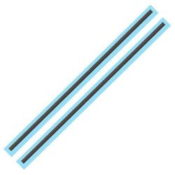 2kpl kuminauha kannettava tietokone pohjakuoren kansi jalkatyyny hp envy X360 15-dr, Envy X360 15-ds liukumaton puskurin jalat nauhat Musta