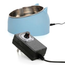 Lämmitetty kissan ja koiran kulho, koiran lämpökulho lemmikkieläinten kulho koirille, kissoille, lämpökulhot lämmityssyöttölaite pentu ruoka vesi l...