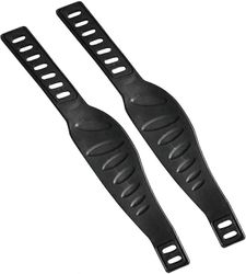 Tinor Kuntopyörän poljinhihnat, raskaan käytön säädettävä pituus universal poljinhihna pyörivälle pyörälle Home Gym1 Pair -musta