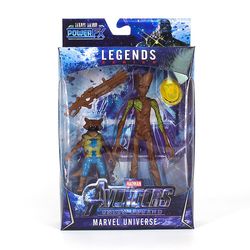 Marvel Avengers Figur Alliance Doll Avengers 4 Marvel Captain Marvel Model Legetøj træ mand vaskebjørn