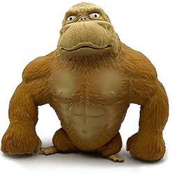 Big Giant Spongy Squishy Fidget Apina Antistress Lelu Pehmeä hauska lahja Lelu Harmaa
