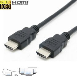 Lohill 1m/1.5m/1.8m 4k 3d 1080p Hdmi Lang kabel Bly Smart Hd Tv Hdtv Høj hastighed Sort