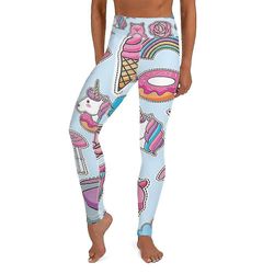 Højtaljede Kawaii Leggings M