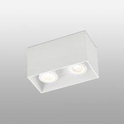 Faro Lighting Faro Tecto - 2 light square overflademonteret downlight hvid, GU10