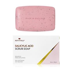 Revitale Salicylsyre krat sæbe pore Exfoliating, acne blødgøring hud, anti-Blemish 80g