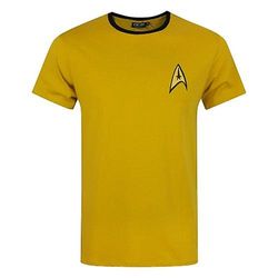 Star Trek offisielle Mens kommandoen Uniform t-skjorte Gul M