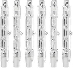 6 kpl 78mm 150W halogeenilamppu, turvalamput, lineaariset halogeenipolttimot 78mm R7S Base J -tyyppinen kaksipäinen valonheitinlamppu 220-240 voltt...
