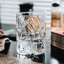 1pcs Creative Whisky Briller Høj Borosilicate Glas Gammeldags Vin Cup 350ml