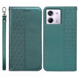 Xiaomi Poco M7 Pro 5G -lompakkokotelo, vahva magneettinen ruutukuvioinen nahkainen läppä C Monivärinen Green