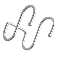 2pcs Dobbelt S-formet opbevaring krog til badeværelse Køkken Vægdør Organizer Tilbehør