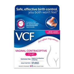 Vcf vaginal prevensjonsfilm, 9 ct