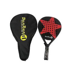 Carbon Beach Tennis Racket Paddle Myk friksjon ansiktsracket med svart pose sportsutøvere leverer profesjonell padel