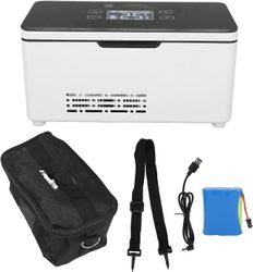 Insuliinijääkaappi - kannettava minidiabeettinen kylmälaukku, jossa on säädettävä eristetty järjestäjälaukku ja kosketusnäyttöjääkaappi matkoille