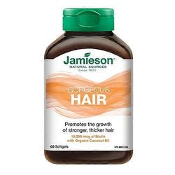 Jamieson Vitamins Jamieson Vitamiinit Upeat hiukset, 60 pehmeää geeliä