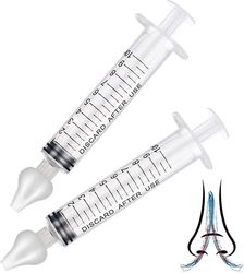 Xqday 2stk Mouche-baby Nasal Irrigator, Baby Nasal Aspirator, Baby MundSprøjte
