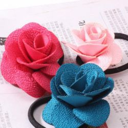 Børns populære romantiske søde blomst hovedbeklædning Rose Baby Tiara Prinsesse Hår Reb Til Børn Acessorio De Cabelo T