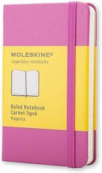 Moleskine Ekstra lille mørk pink styret notesbog hårdt