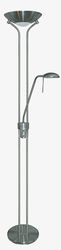 Searchlight Lighting 2 Lys mor og barn Floor Lamp Uplighter Satin Silver, G9