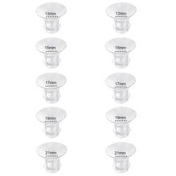 Laipan sisäosat 13/15/17/19/21mm 10PC, yhteensopiva Momcozy S12 Pro / S9 Pro / S12 / S9 puettavan rintapumppukupin kanssa