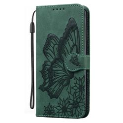 Gangxun Sag til Samsung Galaxy A42 5g Retro Flip Wallet prægning Butterfly Cover - Grøn