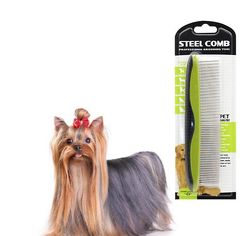 Yunshu Pet Hair rustfrit stål Kam Pet Rengøringsmateriel