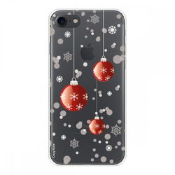 Crazy Kase Sag til Iphone 7 Blød silikone, julekugler