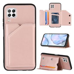 Gangxun Sag for Huawei P40 Lite Vintage Cuir Cover Læderetui Kofanger - Rose