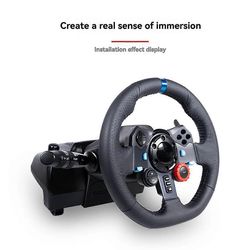 Ohjauspyörän sovitinsarja Logitech G29 G27 G920 G923 Euro Truck Simulator -peliyhdistelmälle black