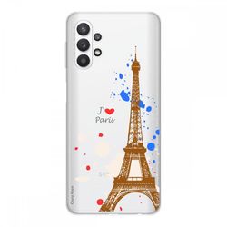 Crazy Kase Cover Til Samsung Galaxy A32 5g Soft Silicone 1 Mm, Paris Eiffeltårnet