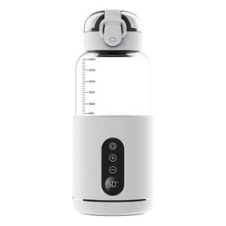 Kannettava vedenlämmitin äidinmaidonkorvikkeelle 300ml kapasiteetti Tarkka lämpötilan säätö sisäänrakennettu akku W Valkoinen Style E