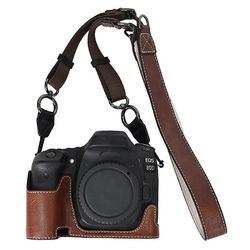 Tyyppi B Canon EOS 90D/80D/70D/60D -kamerakotelolle, jossa olkahihna, suuri leikattu litsirakenne Monivärinen Style B