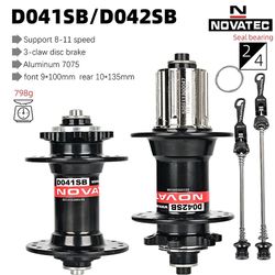 Novatec 32h Bike Hub D041sb D042sb Disc Card Brake Mtb Mountain Bike Hub Cykelleje Nav 28 32 36 Huller 8/9/10/11speed 100X15 135X10 32H