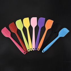 9stk Silic Spatel Mini Scr Spoon Cream Butter Ng Cake Ba ing Tool, sæt med 9stk