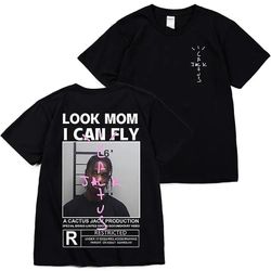 Cactus Jack T-shirt Mænd Kvinder SE MOR JEG KAN FLYVE Tee ASTROWORLD Hip Hop kortærmede Tshirts Toppe 1 M