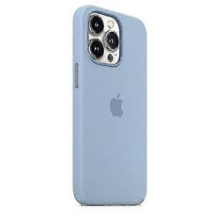 Silikonikotelo Magsafella iphone 13 Pro -puhelinkotelolle Sininen sumu