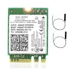 forIntel 7265NGW Dua-Band Wireless-AC 7265 1200Mbps Bluetooth-yhteensopiva4.2 M2