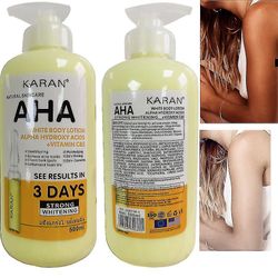 500ml Whitening Body Lotion Alpha Hydroxy syrer og vitamin C Vitamin E Se resultater i 3 dager fuktighetsgivende Lightening Body Cream Lotion Skin