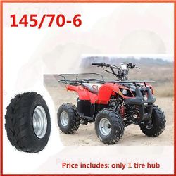 Loerss Ruedas ATV de buena calidad, 6 pulgadas, 145/70-6, llantas de hierro de 6 pulgadas, se adapta a Go Kart Buggie Atv Quad